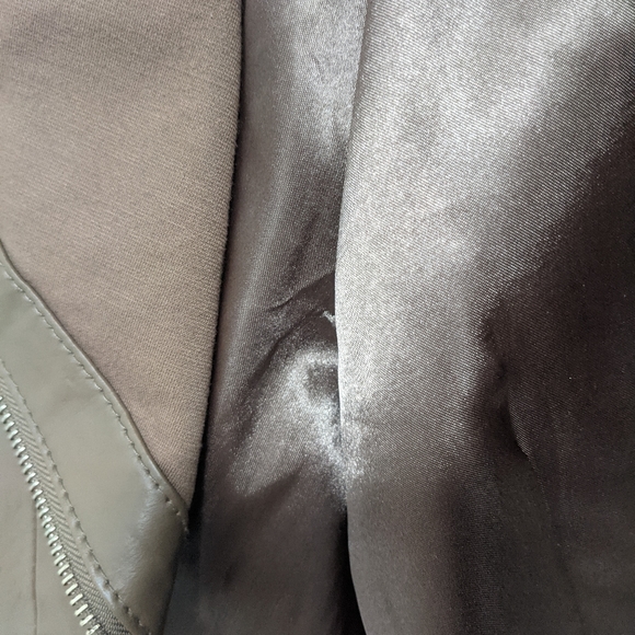 Iman Original leather jacket in coffee, size small - Picture 5 of 6